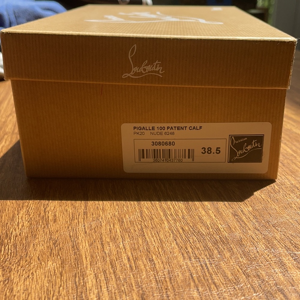 Christian Louboutin Pigalle 100 patent calf Nude - Picture 3 of 9